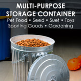 Heath SS-10: 10-pound Seed Storage Metal Container