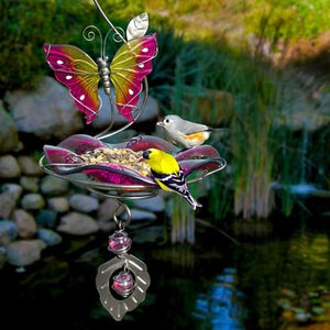 Butterfly Bliss Bird Feeder - Pink - Heathoutdoors
